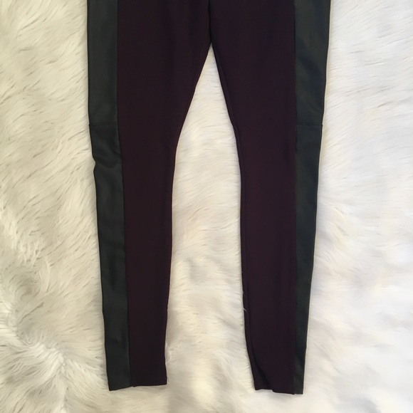 Lysse Purple Faux Leather High Waisted Leggings - Picture 4 of 8